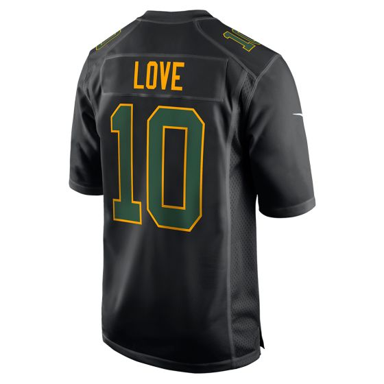 GB.Packers #10 Jordan Love Black Fashion Game Stitched American Football Jerseys