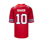 B.Bills #10 Khalil Shakir Game Jersey - Red Football Jerseys