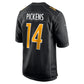 P.Steelers #14 George Pickens Replica Carbon Black Stitched American Football Jerseys