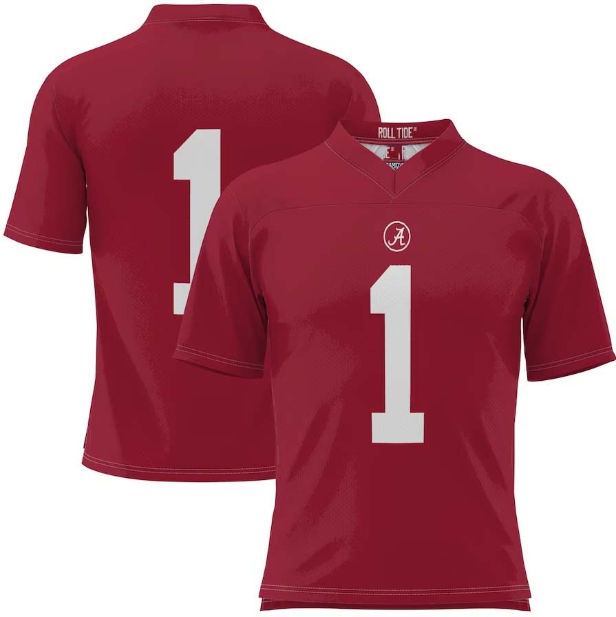 #1 A.Crimson Tide GameDay Greats Youth Football Jersey - Crimson Stitched American College Jerseys