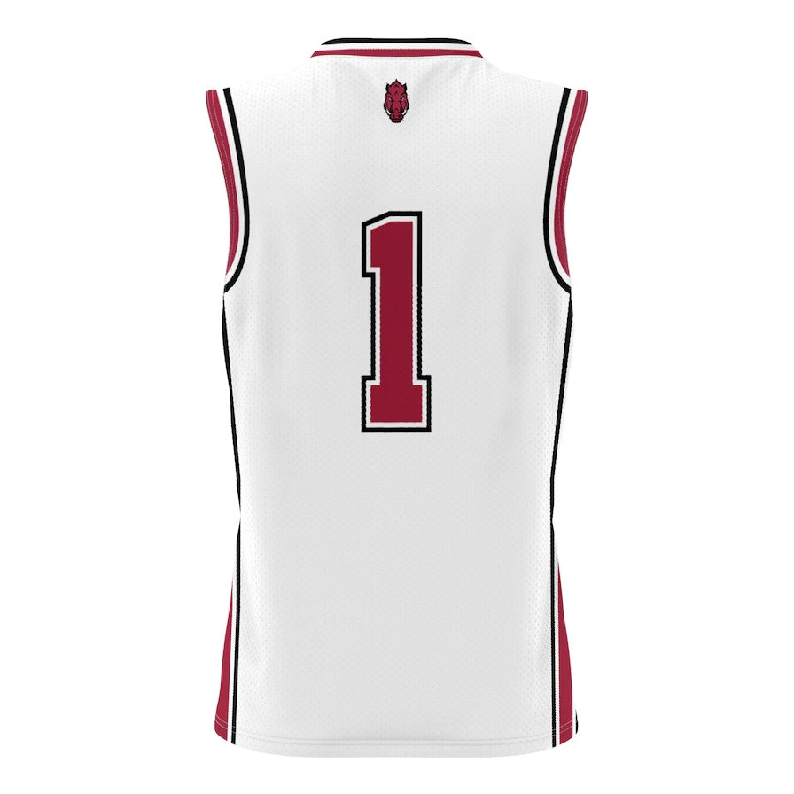 #1 A.Razorbacks GameDay Greats Lightweight Basketball Jersey - White Stitched American College Jerseys