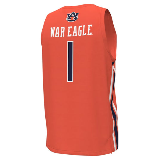 #1 A.Tigers Under Armour Replica Basketball Jersey - Orange Stitched American College Jerseys