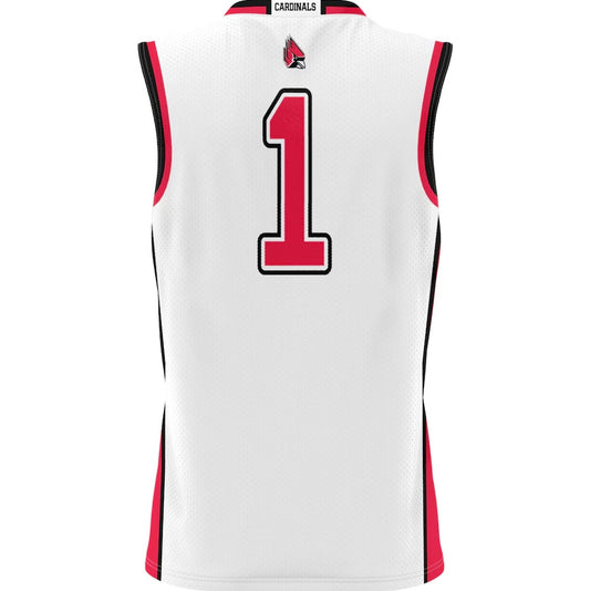 #1 B.State Cardinals GameDay Greats Lightweight Basketball Jersey - White Stitched American College Jerseys