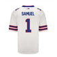 B.Bills #1 Curtis Samuel Game Jersey - White Football Jerseys