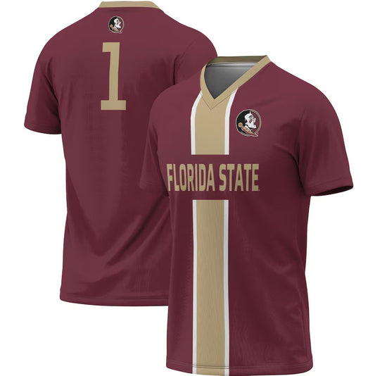 #1 F.State Seminoles ProSphere Unisex Lightweight Soccer Jersey - Garnet American College Jerseys