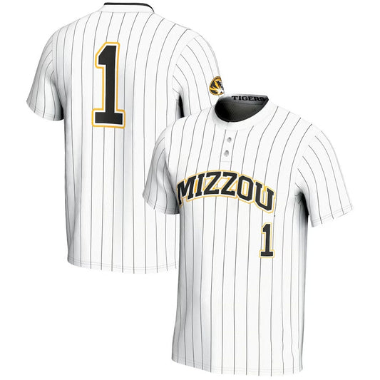 #1 M.Tigers GameDay Greats Unisex Lightweight Softball Jersey - White American College Jerseys