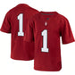 #1 S.Cardinal 1st Armored Division Old Ironsides Untouchable Football Jersey - Crimson American College Jerseys