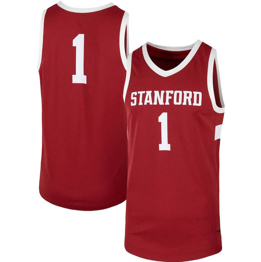 #1 S.Cardinal Team Replica Basketball Jersey - Cardinal American College Jerseys