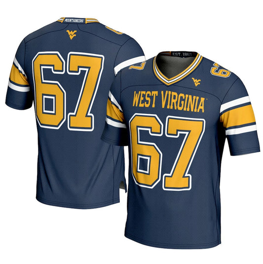 #67 W.Virginia Mountaineers GameDay Greats Football Jersey - Cardinal American College Jerseys