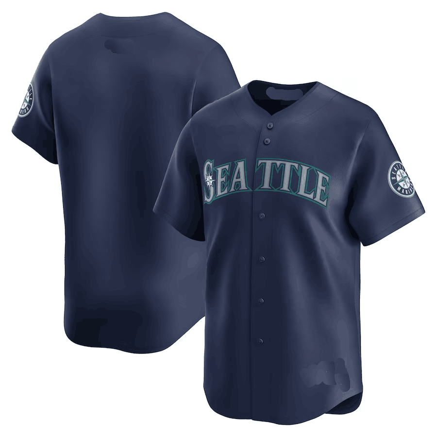 Custom Seattle Mariners Navy Alternate Replica Team Baseball Jerseys