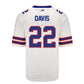 B.Bills #22 Ray Davis Game Jersey - White Football Jerseys