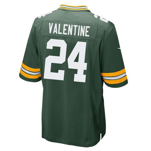 GB.Packers #24 Carrington Valentine Green Game Stitched American Football Jerseys