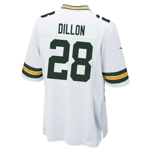 GB.Packers #28 A.J.Dillon White Game Stitched American Football Jerseys