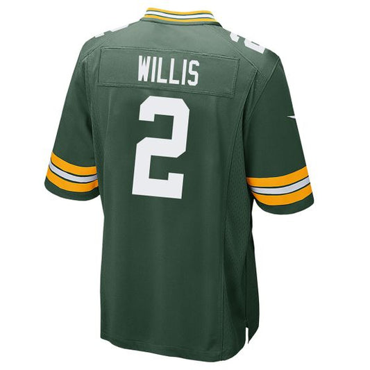 GB.Packers #2 Malik Willis Green Game Jersey Stitched American Football Jerseys