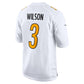 P.Steelers #3 Russell Wilson White Replica Tundra Throwback Stitched American Football Jerseys