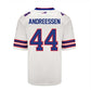 B.Bills #44 Joe Andreessen Game Jersey - White Stitched American Football Jerseys