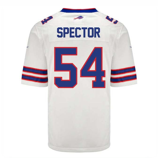 B.Bills #54 Baylon Spector Game Jersey - White Stitched American Football Jerseys