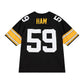 P.Steelers #59 Jack Ham Black Mitchell & Ness Limited/Replica Stitched American Football Jerseys