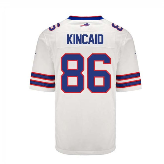 B.Bills #86 Dalton Kincaid Game Jersey - White Stitched American Football Jerseys