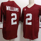 A.Crimson Tide #2 Ryan Williams Red F.U.S.E Stitched Football College Jerseys