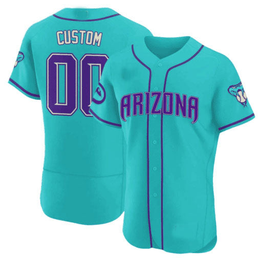 Custom Arizona Diamondbacks 2024 Teal Purple – All Stitched Baseball Jersey