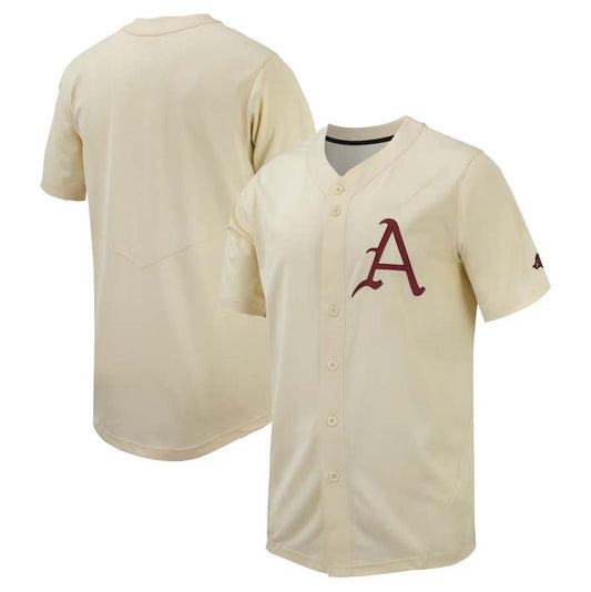 A.Razorbacks Replica Baseball Jersey - Cream Stitched American College Jerseys