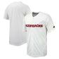 A.Razorbacks Replica Full-Button Baseball Jersey - White Stitched American College Jerseys