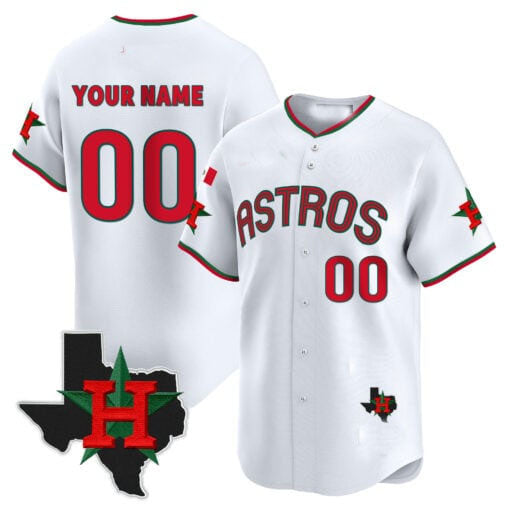 Custom Houston Astros Mexico Texas Patch Vapor Premier Limited V3 – All Stitched Baseball Jersey