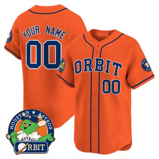 Custom Houston Astros Orbit Patch Vapor Premier Limited – All Stitched Baseball Jersey