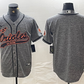 Baltimore Orioles Blank Grey Gridiron Cool Base Stitched Baseball Jersey