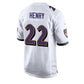 B.Ravens #22 Derrick Henry Game Player Jersey - White Stitched American Football Jerseys