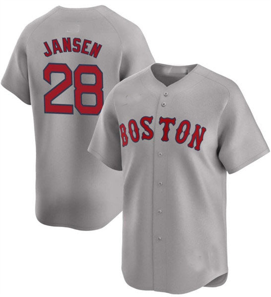 Boston Red Sox #28 Danny Jansen Gray 2024 Home Limited Stitched Baseball Jersey