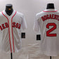 Boston Red Sox #2 Xander Bogaerts White Cool Base Stitched Baseball Jersey