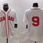 Boston Red Sox #9 Ted Williams White Cool Base Stitched Baseball Jersey