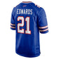 B.Bills #21 Mike Edwards Game Jersey - Royal Football Jerseys