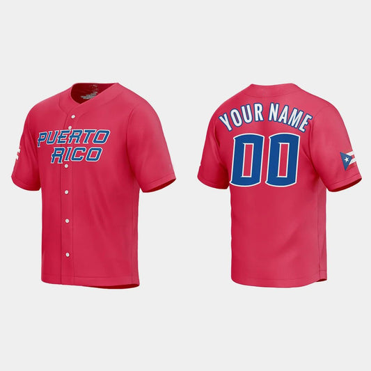 CUSTOM WORLD BASEBALL CLASSIC 2023 WORLD BASEBALL CLASSIC JERSEY RED Stitches Baseball Jerseys