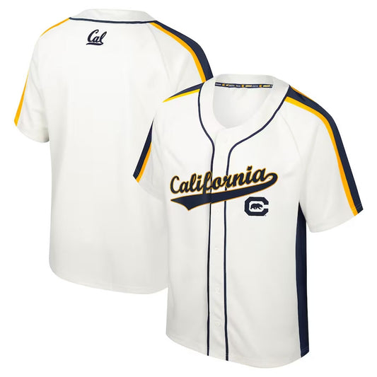 C.Bears Colosseum Ruth Button-Up Baseball Jersey - Cream American College Jerseys