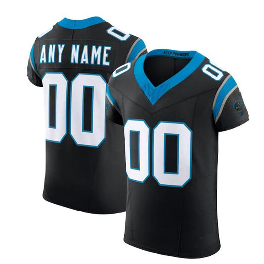 Custom C.Panther Black Vapor F.U.S.E. Elite Custom Jersey Stitched American Football Jerseys