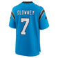 C.Panthers #7 Jadeveon Clowney Alternate Game Jersey - Blue American Football Jerseys