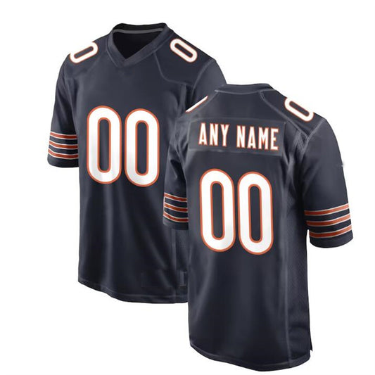 Custom C.Bears  Navy Game Jersey Stitched Jersey Football Jerseys