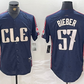 Cleveland Guardians #22 Shane Bieber Navy 2024 City Connect Limited Stitched Baseball Jerseys