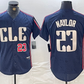 Cleveland Guardians #23 Josh Naylor Number Navy 2024 City Connect Limited Stitched Baseball Jerseys