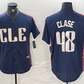 Cleveland Guardians #48 Emmanuel Clase Navy 2024 City Connect Limited Stitched Baseball Jerseys