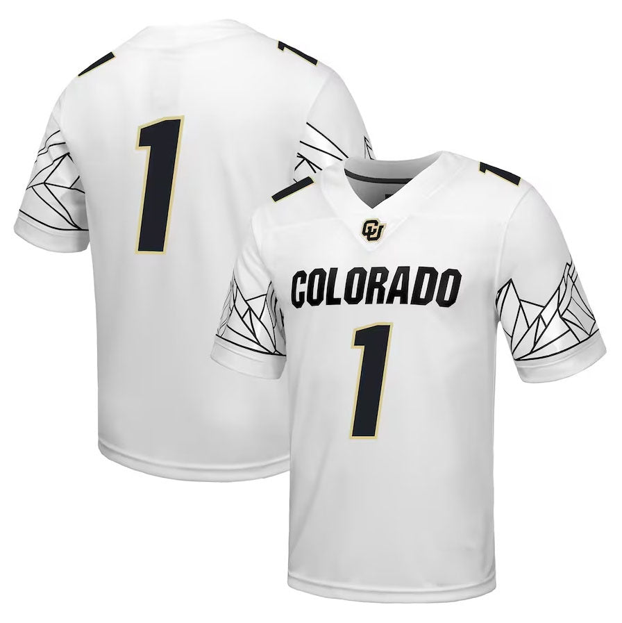 #1 C.Buffaloes Untouchable Game Jersey - White American College Jerseys