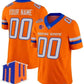 Custom B.State Broncos Orange Vapor Limited Football American College Jerseys