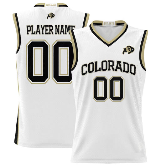 Custom C.Buffaloes GameDay Greats NIL Pick-A-Player Lightweight Basketball Jersey - White American College Jerseys