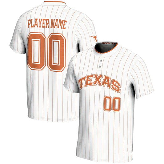 Custom T.Longhorns GameDay Greats Unisex NIL Pick-A-Player Lightweight Softball Jersey - White American College Jerseys