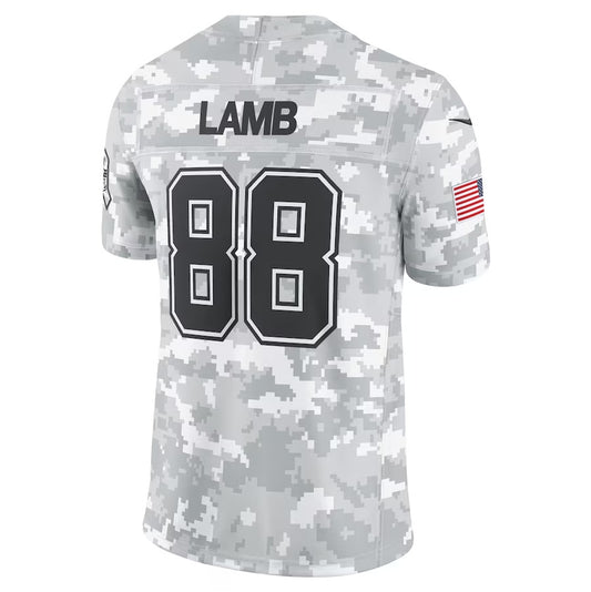 D.Cowboys #88 CeeDee Lamb Arctic Camo 2024 Salute to Service Limited Stitched American Football Jerseys