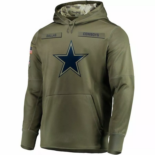 D.Cowboys 2024 Salute To Service Club Pullover Hoodie Cheap sale Birthday and Christmas gifts Stitched American Football Jerseys