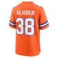 D.Broncos #38 Jaleel McLaughlin Orange Mile High Collection 1977 Throwback Player Game Football Jerseys